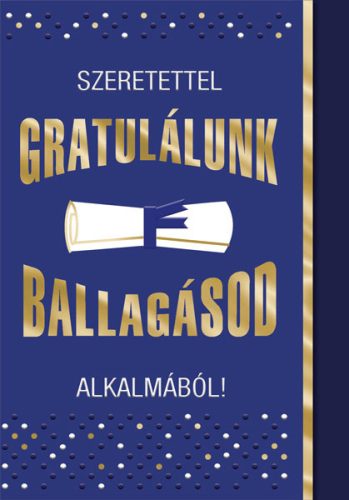 CARDEX Képeslap, Szeretettel Gratulálunk Ballagásod alkalmából