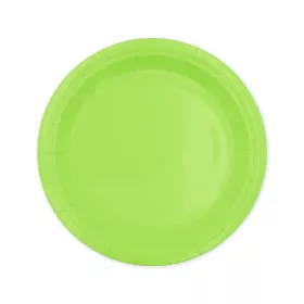 Papírtányér 18cm 6db világoszöld