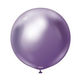 Óriás latex léggömb 24" 60cm chrome, lila
