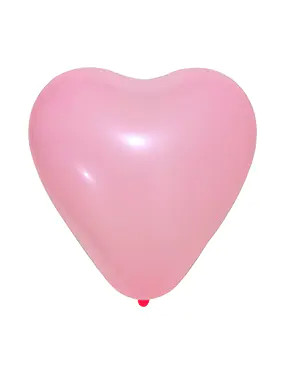 BALONEVI Latex lufi 12" 30cm 100db/csomag, Rózsaszín szív