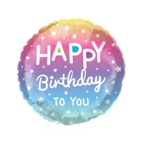Szülinapi lufi 18" 45cm Happy Birthday