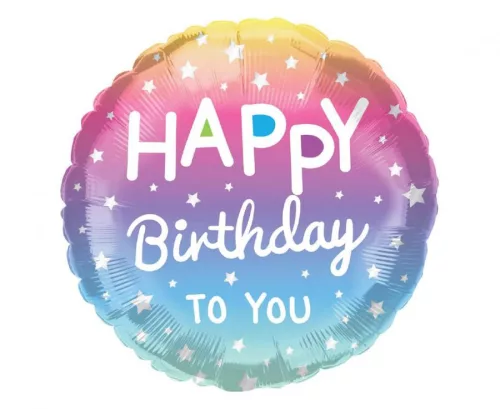 Szülinapi lufi 18" 45cm Happy Birthday