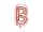 Betű lufi 14" 35cm rosegold fólia betű, B betű, levegővel tölthető