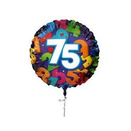 Szám, Számos fólia lufi 18" 45cm - 75-ös lufi, 406075