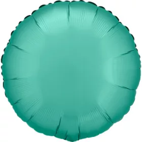 Egyszínű kerek lufi 18" 45cm Chrome zöld, Green, 