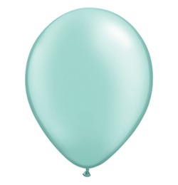 Qualatex 11" (28cm-es) Latex léggömb, pearl színek gyöngyház menthol lufi, pearl mint