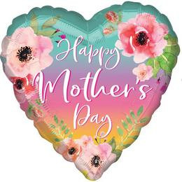 Óriás Anyák napi fólia lufi szív 28" 71cm Happy Mothers Day, , 4085701