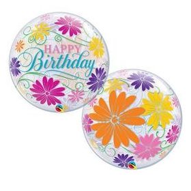 Szülinapi Bubbles lufi 22" 56cm   Happy Birthday