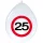 Szám, Számos lufi 11" 28cm 8db 25-ös számmal, sebességkorlátozó