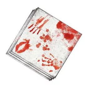   Véres Parti Szalvéta Halloween - 33 Cm X 33 cm, 12db, 26337