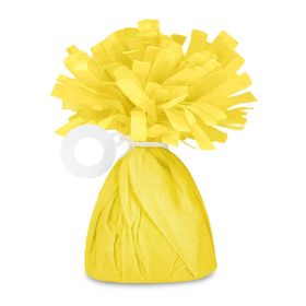 Léggömbsúly, nehezék bojtos, 140g, Papír, Sárga