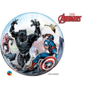 Mintás Bubbles lufi 22" 56cm   Marvel Avengers