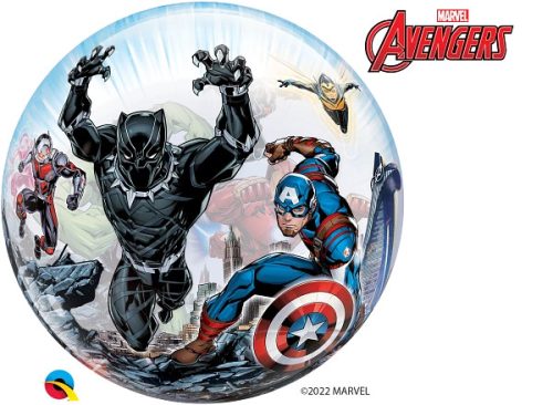 Mintás Bubbles lufi 22" 56cm   Marvel Avengers