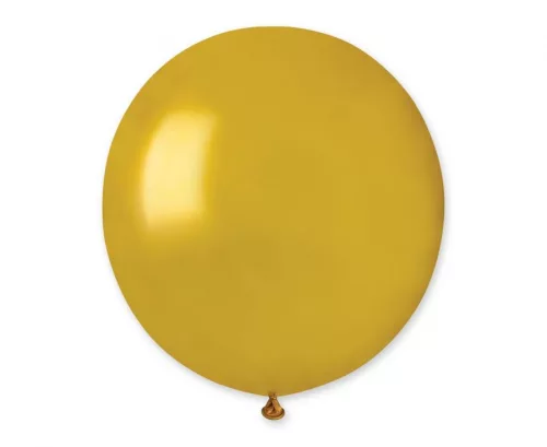Gömb lufi 19" (48cm-es) léggömb, Arany