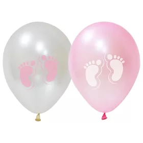 BALONEVI lufi, 12" 30cm, 8db/cs, Baby Feet, Girl