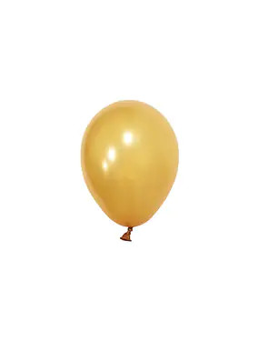 BALONEVI Latex lufi, 5", 13cm, 100db/cs, Metál Arany