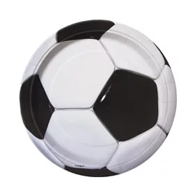 Papírtányér 23cm 8db foci p27305