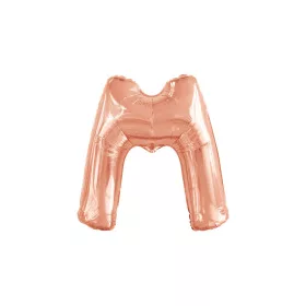 Betű lufi 34" 86cm óriás Rosegold betű, M betű, 
