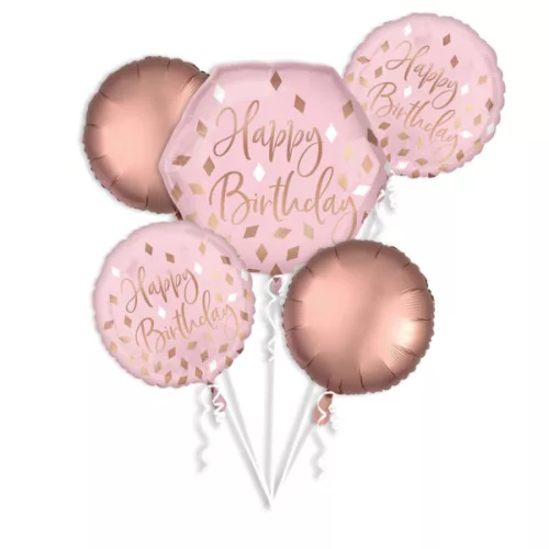 Elegáns luficsokor, Happy Birthday - INGYENES GLS szállítással