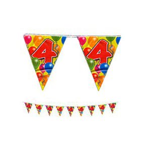 Zászlófüzér 4-es számmal, 10m, 04534