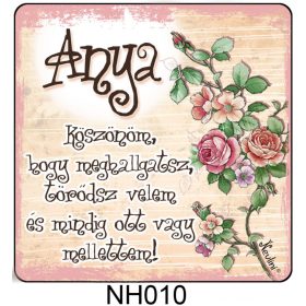 Hűtőmágnes, 7,5x7,5cm, Anya