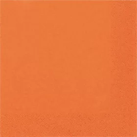 Szalvéta 33x33cm egyszínű 20db narancssárga p3222