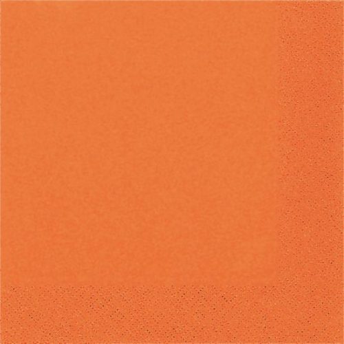 Szalvéta 33x33cm egyszínű 20db narancssárga p3222
