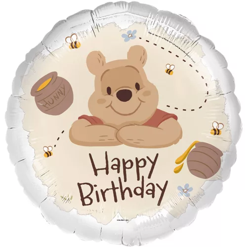 Lufi 17" 43cm Micimackó, Happy Birthday