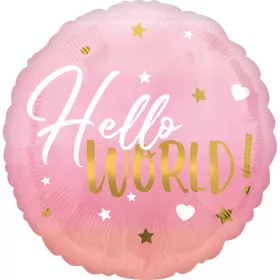 Lufi babaszületésre 18" 45cm - Hello World