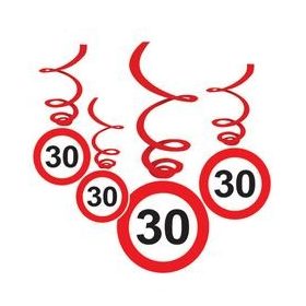   Sebességkorlátozó függő dekoráció 6db-os 30-as számmal, 32988