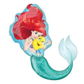 Óriás fólia lufi 34" 86cm Hableány, Ariel, n3352901