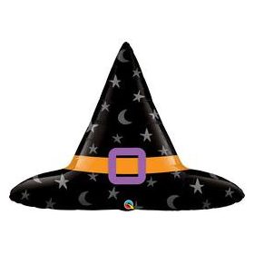   Óriás lufi 40" 102cm boszorkánykalap, Halloween, 23490