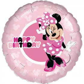 Lufi 17" 43cm Minnie, Happy Birthday