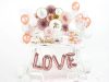 Fólia lufi 30" 75cm LOVE felirat - csak levegővel tölthető - Rosegold, Rose gold