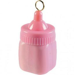 Léggömbsúly, nehezék 170g cumisüveg forma, Baby Shower, rózsaszín a114539-109