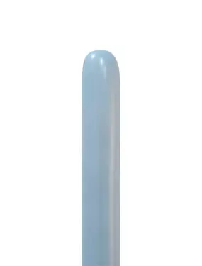 BALONEVI modellező lufi, 260, 100db/cs Pastel Macaron Blue, Macaron Kék