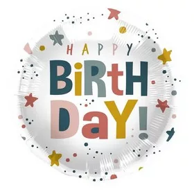 Szülinapi lufi 18" 45cm Happy Birthday