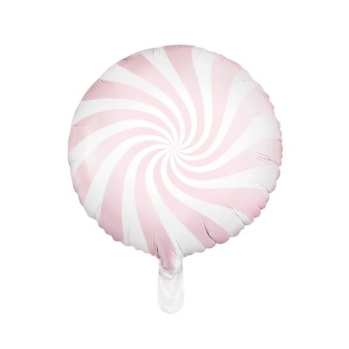 Candy, nyalóka, cukorka fólia lufi 18" 45cm Lollipop, rózsaszín