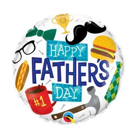 Apák napi lufi 18" 45cm Happy Father's Day