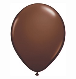 Qualatex 11" (28cm-es) Latex léggömb, fashion színek, csokoládé barna lufi, fashion chocolate brown