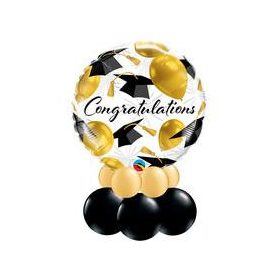   Asztaldísz - lufikompozíció  - ballagásra, diplomaosztóra, 82283