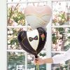 Esküvői szív fólia lufi 18" 46cm
