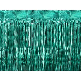 Ajtódekoráció, függöny, háttér, 100x200cm, Zöld