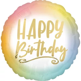 Szülinapi lufi 18" 45cm Happy Birthday