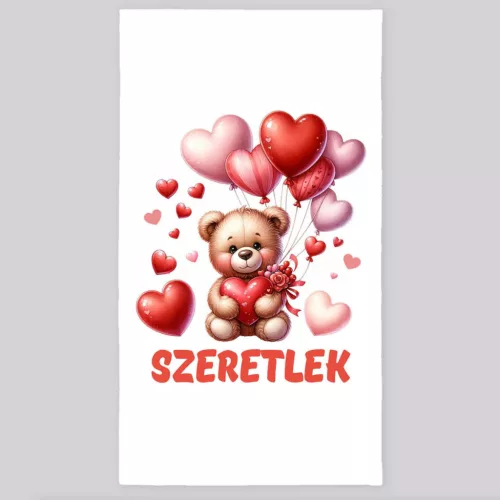 Szeretlek Szives Maci | Macis törölköző 50x100cm