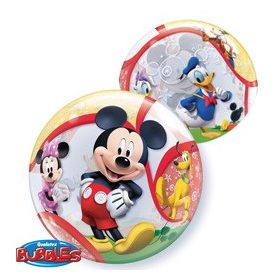 Mintás Bubbles lufi 22" 56cm   Disney Mickey Mouse