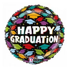Ballagási lufi 18" 45cm Happy Graduation