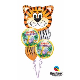   Héliumos luficsokor bármely alkalomra, tigris - INGYENES KISZÁLLÍTÁSSAL