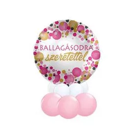   Asztaldísz - lufikompozíció  - ballagásra, diplomaosztóra, mpr-12-1007K