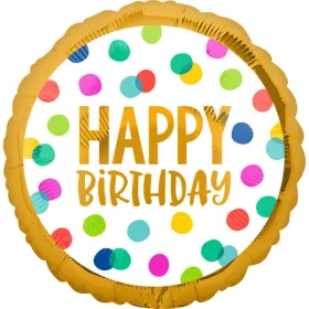 Szülinapi lufi 18" 45cm Happy Birthday